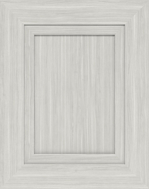 Moscato finish on a mitered recessed panel cabinet door.
